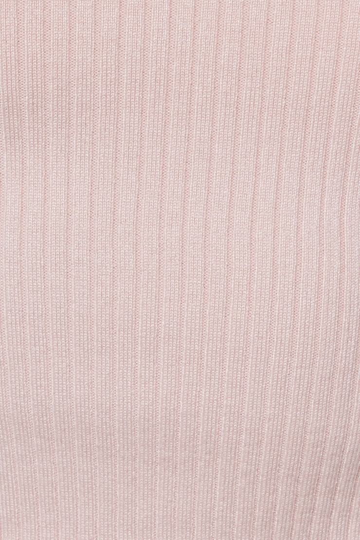Corset Hem Off Shoulder Top, Chalk Pink, large