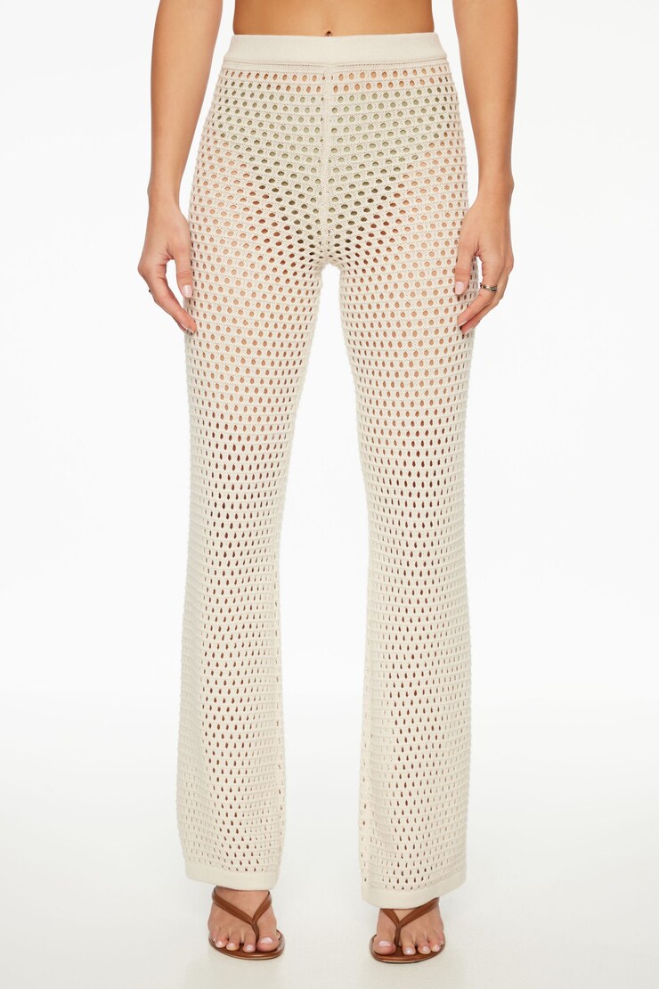 Sheer Crochet Pants Polished Pearl Off-White large