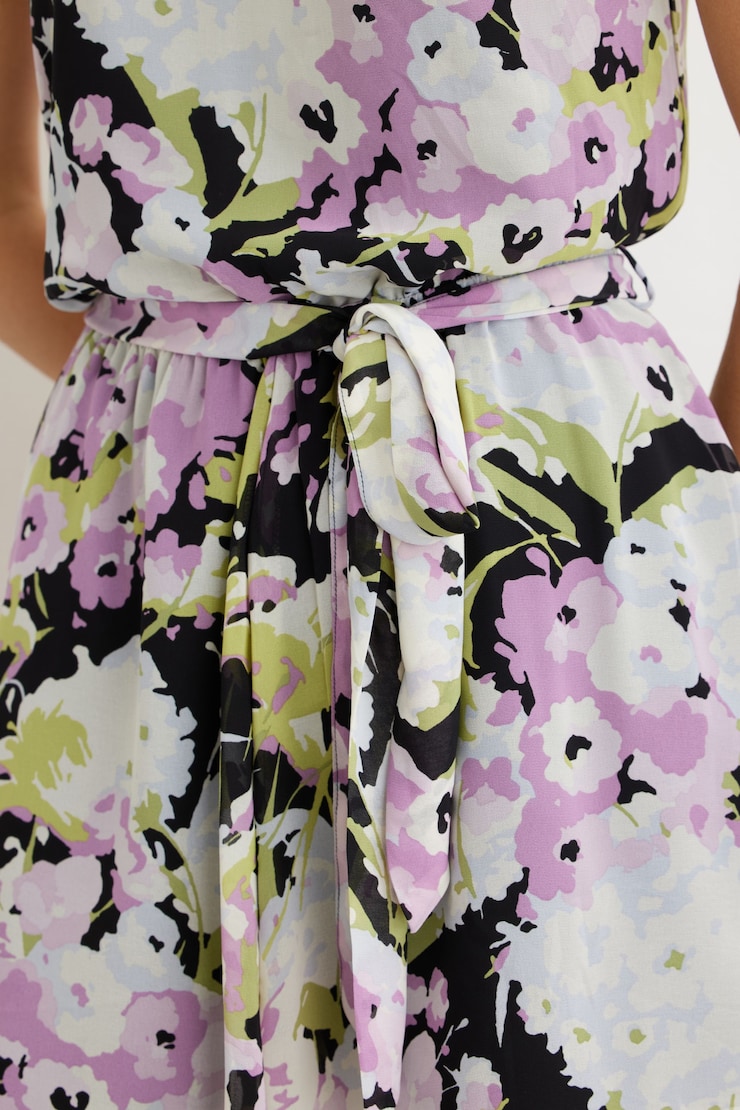 One Shoulder Romper Hydrangea Print large
