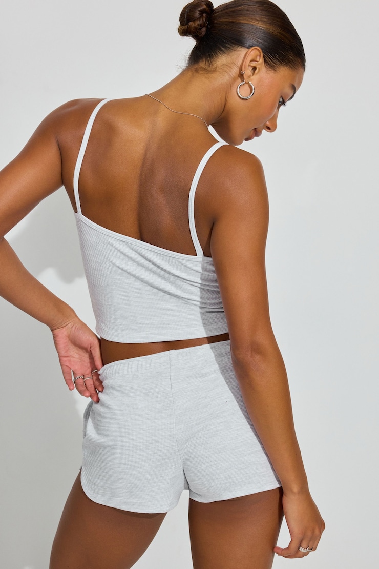 Waffle Short, Spring Grey Mix, large