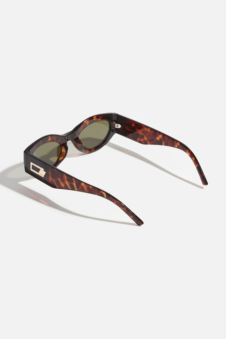 LE SPECS | Lunettes de soleil « Body Pumpin II » Brun tortue large