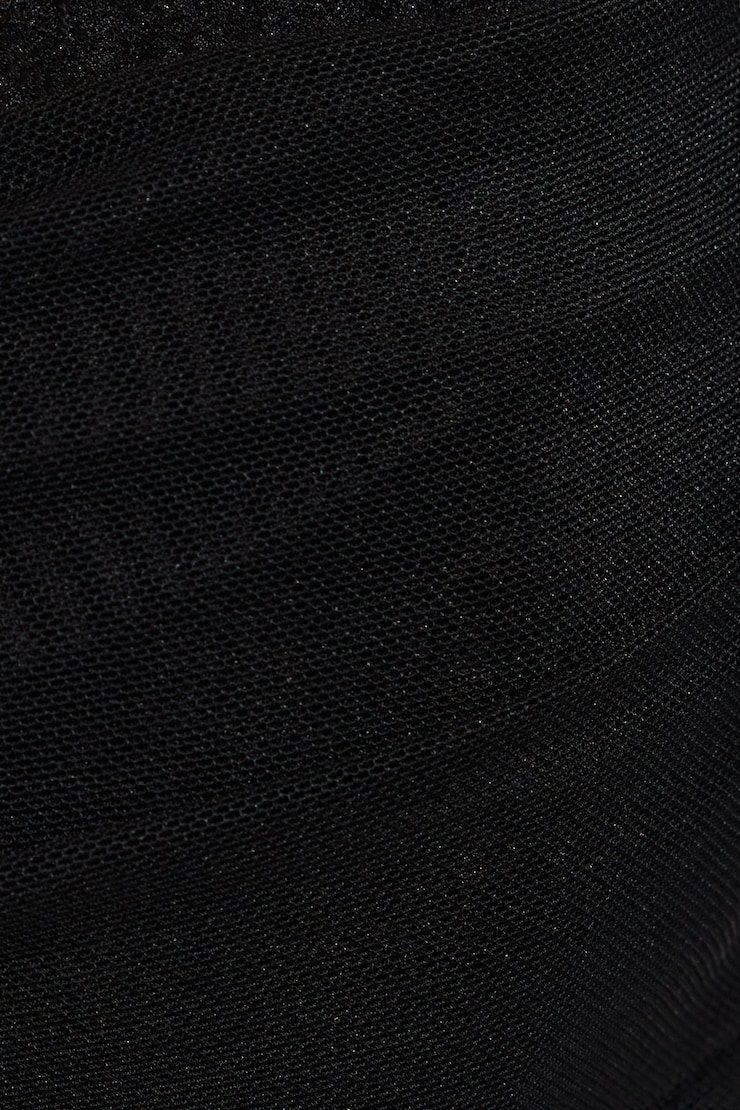 Ally Mesh Peekaboo Bustier, Jet Black, large