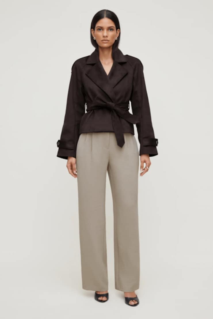 Alex Airflow Wide Leg Pants Pebblestone Grey large