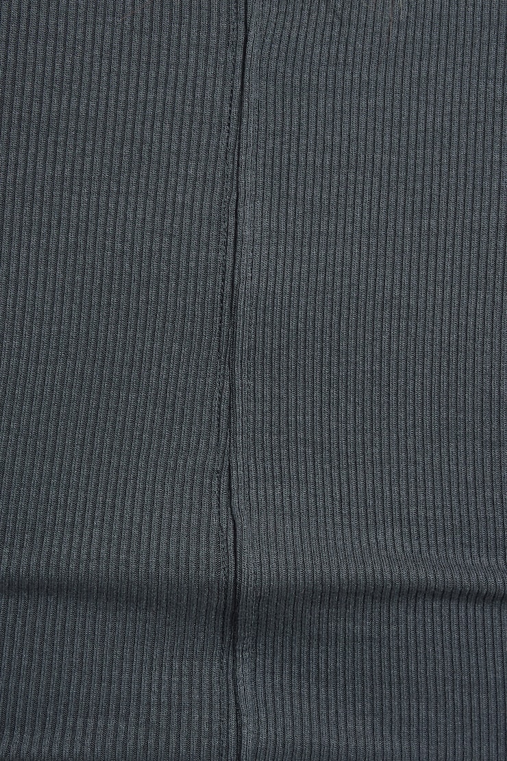 Serene Deep V-Neck Long Sleeve Top, Burnt Ash Grey, large