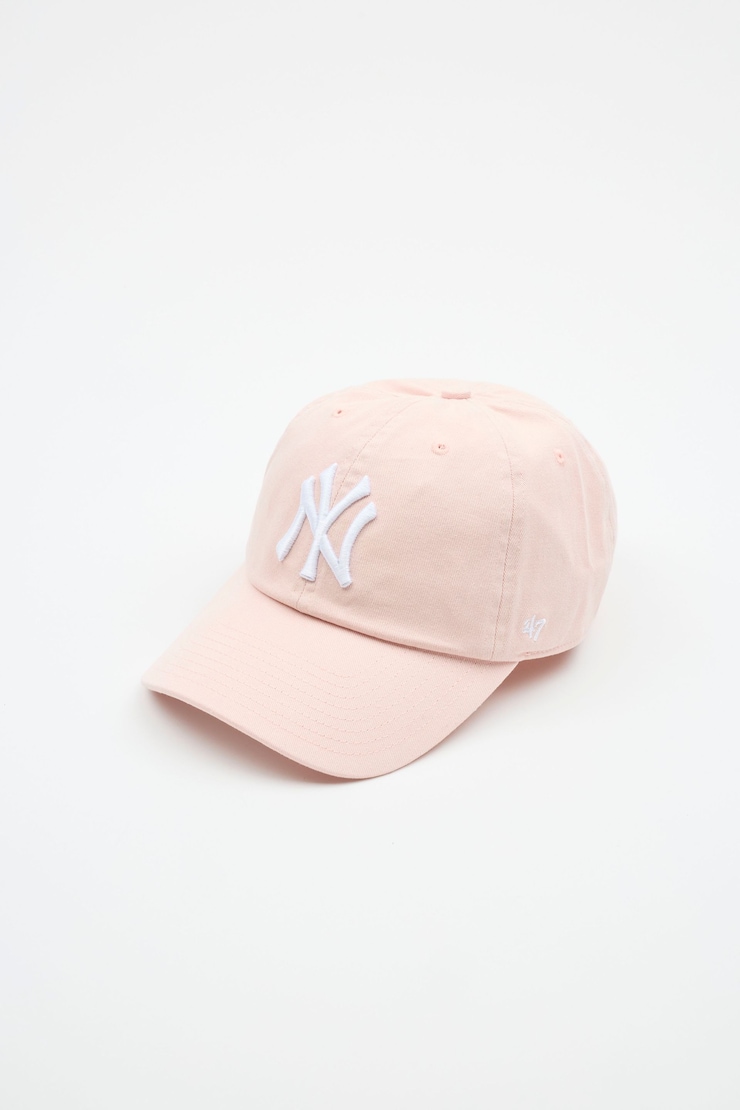 47 BRAND Clean Up Cap - NY, Chalk Pink /White, large