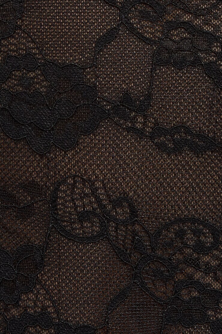 Lace Tube Bodysuit, Jet Black, large
