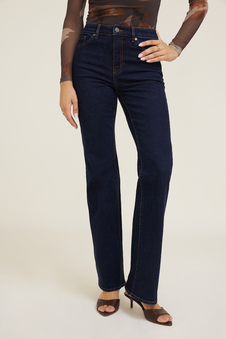 Elodie Stretch High Rise Bootcut Jeans Saranac Blue large