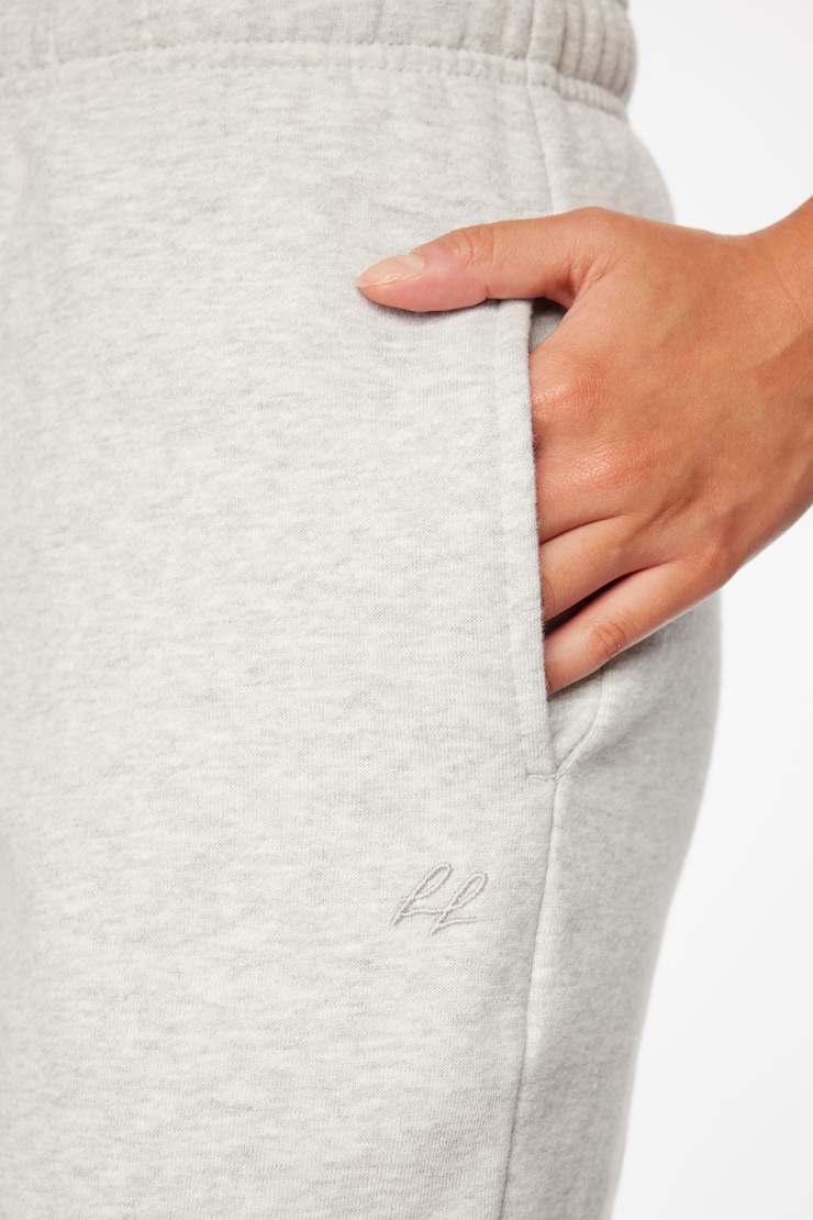 Fleece Jogger Pants Fall Grey Mix  large