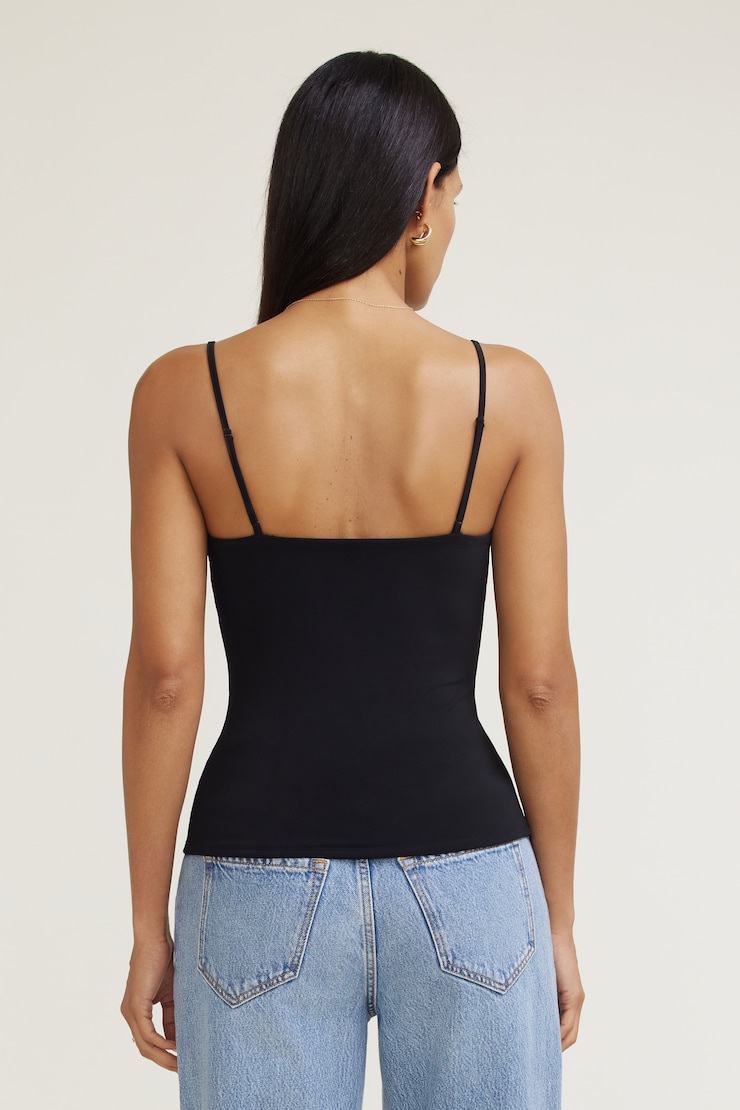 Nadia Sculpt Scoop Neck Camisole Jet Black large