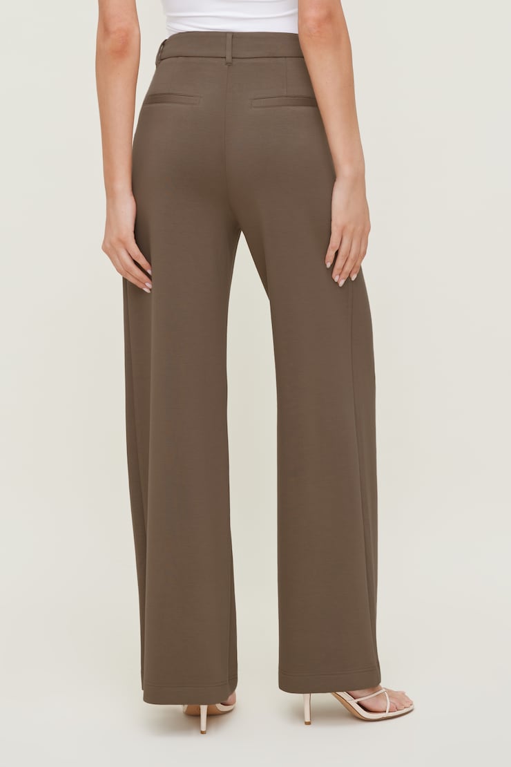 Alex Anywear Wide Leg Pants Wild Mushroom Brown large