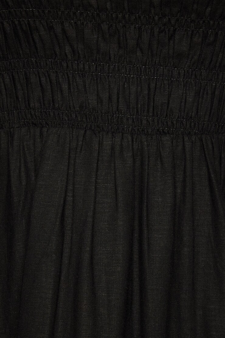 Neve Linen Maxi Dress Jet Black  large