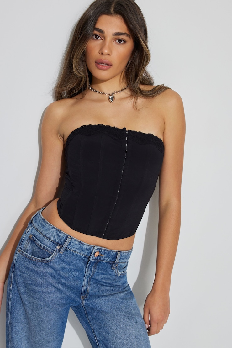 Carolina Lace Trim Corset