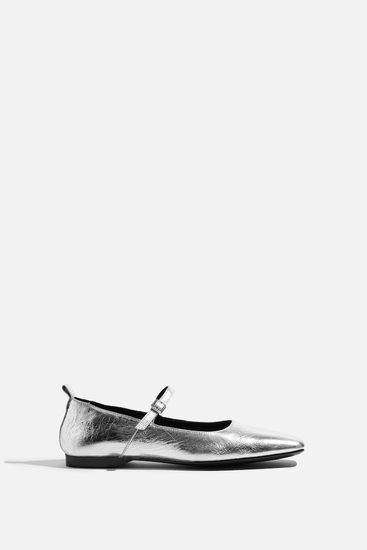 VAGABOND | Delia Ballet Flats Silver large