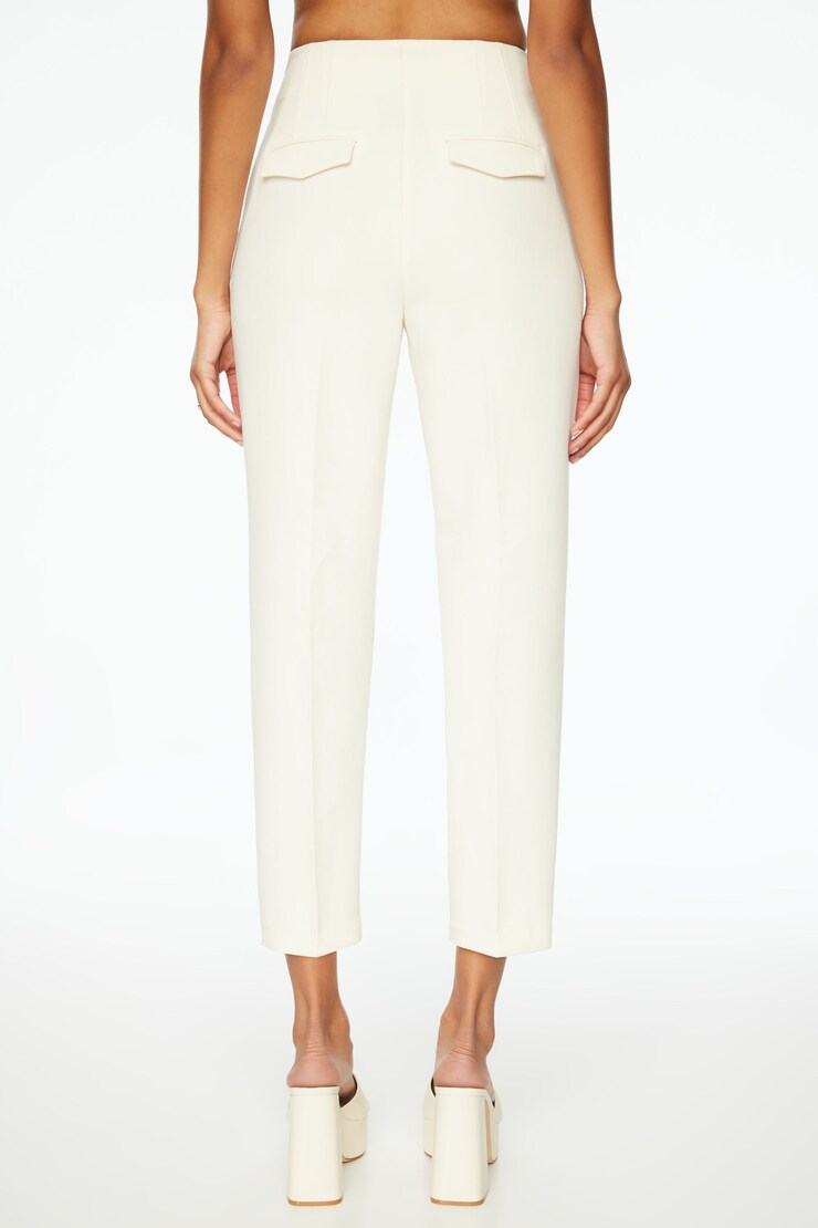 Kendall Side Zip Slim Pants  Sea Salt Beige large