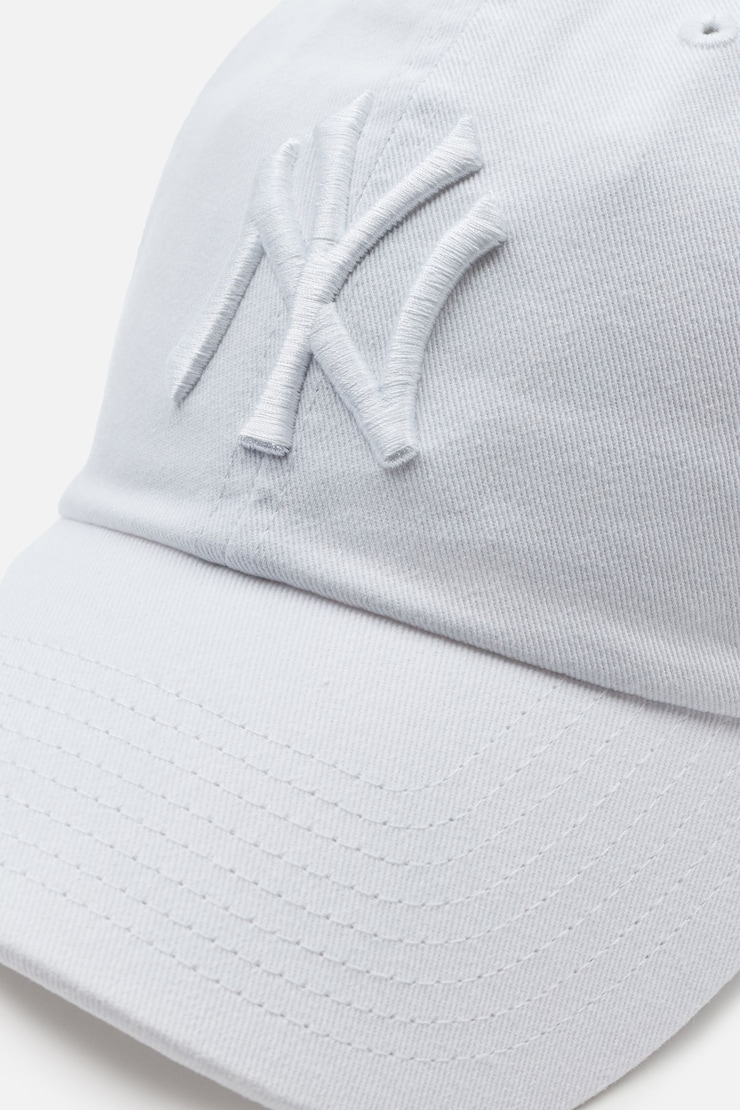 47 BRAND Clean Up Cap - NY, White/White, large