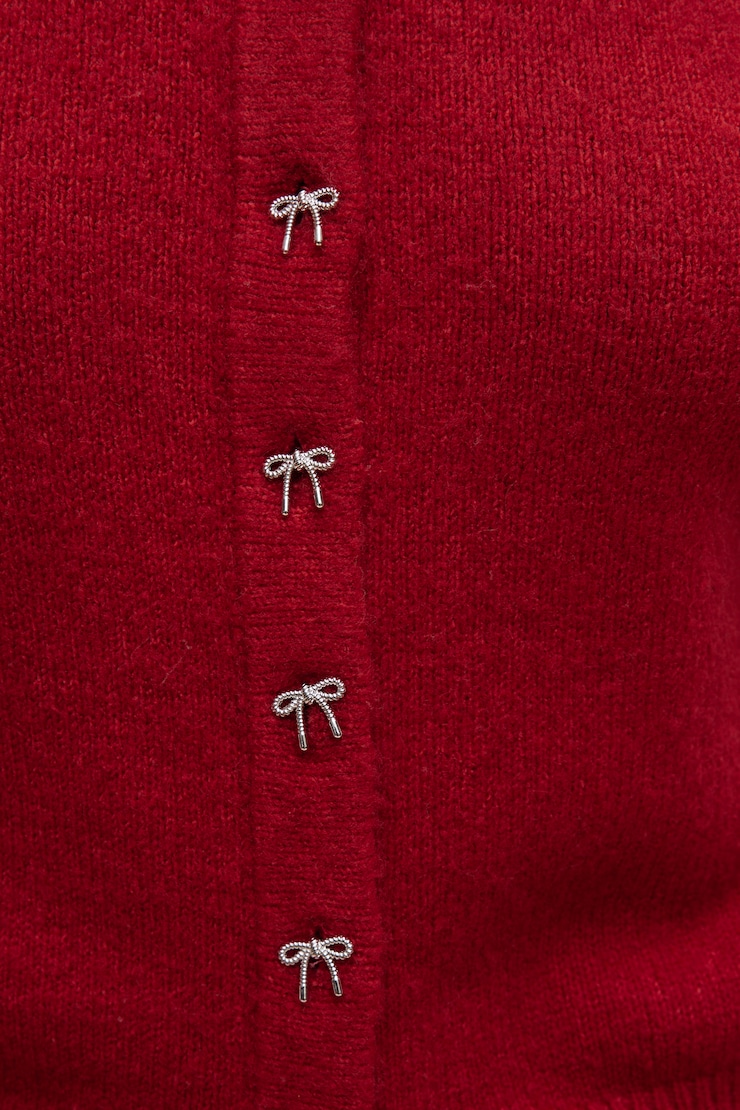 Rebecca Bow Button Cardigan