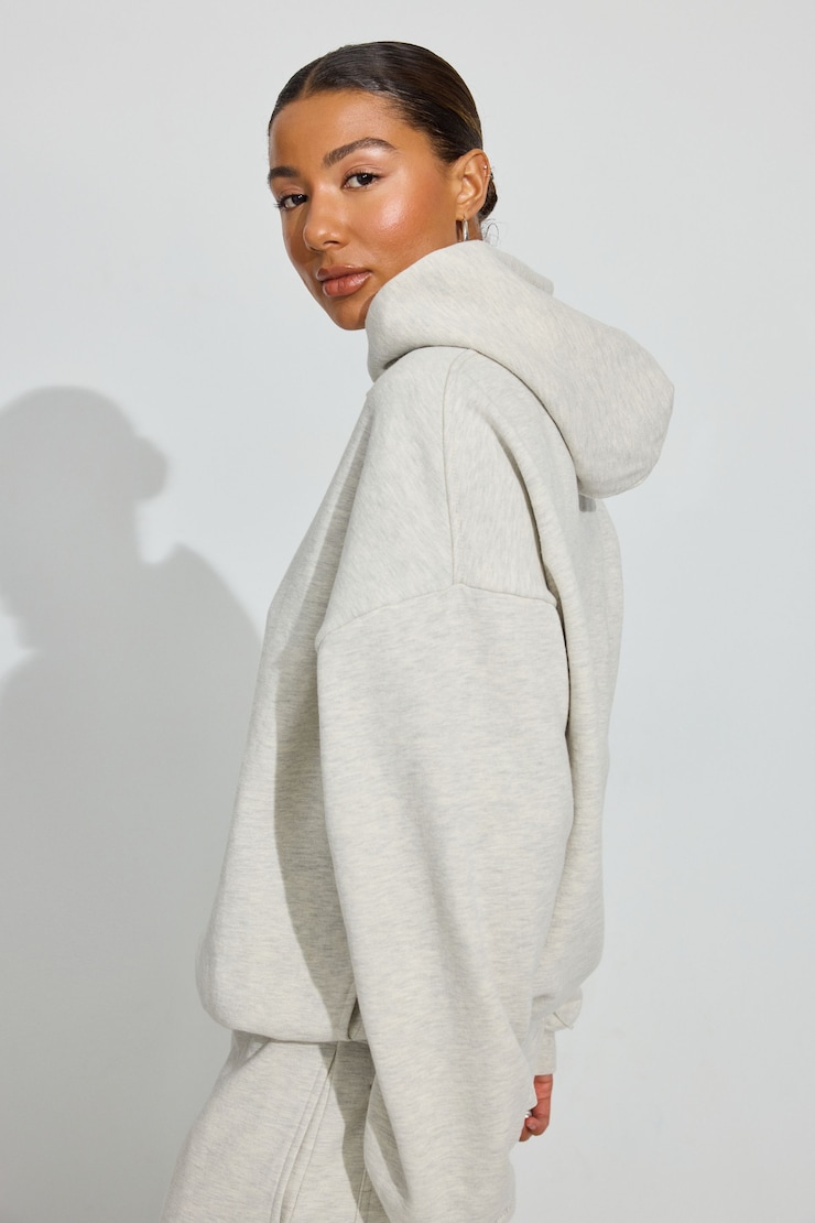 UltraFleece Hoodie, Pearl Melange, large