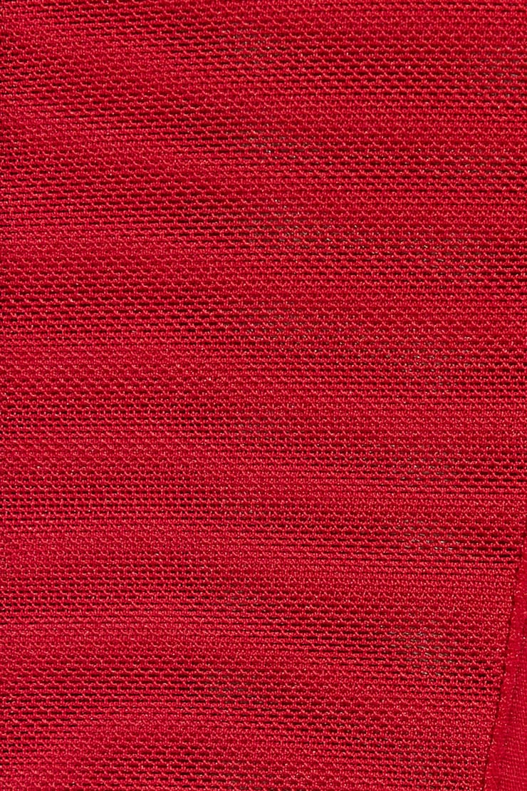 Tie Strap Mesh Bustier, Chili Pepper Red, large