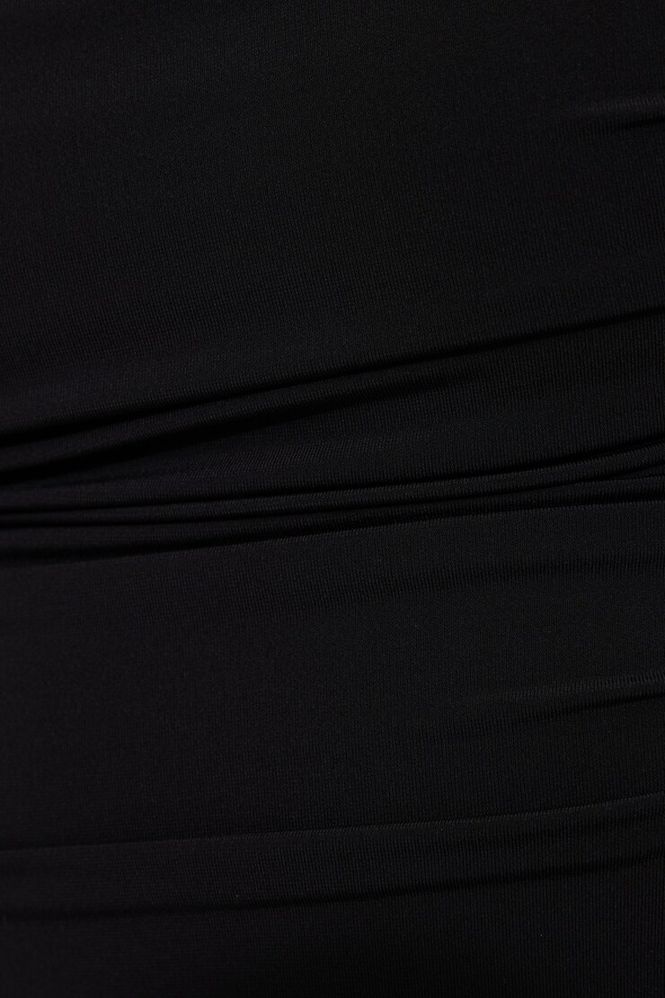 Shirred Sweetheart Bodysuit Jet Black large
