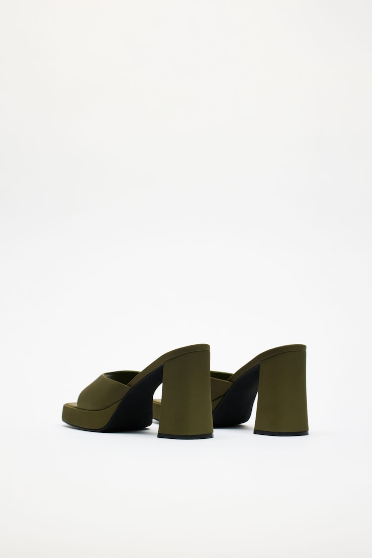Mule Ninety - JEFFREY CAMPBELL, Faille kaki, large