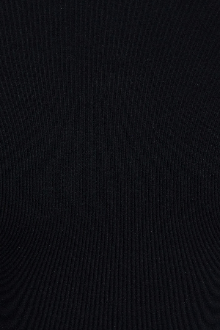 Open Back Long Sleeve Top, Jet Black, large