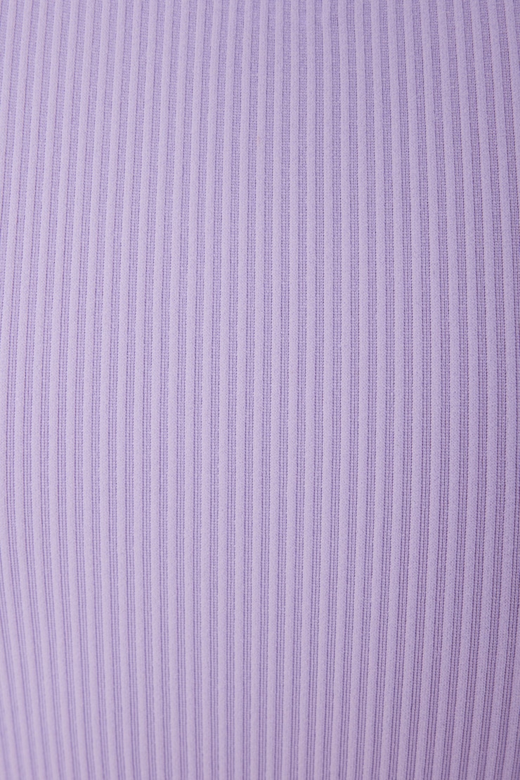 T-shirt sans coutures à col plongeant Sonia, Mauve champ de lilas, large