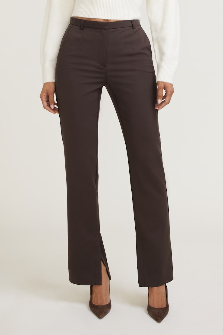 High Rise Slim Leg Pants