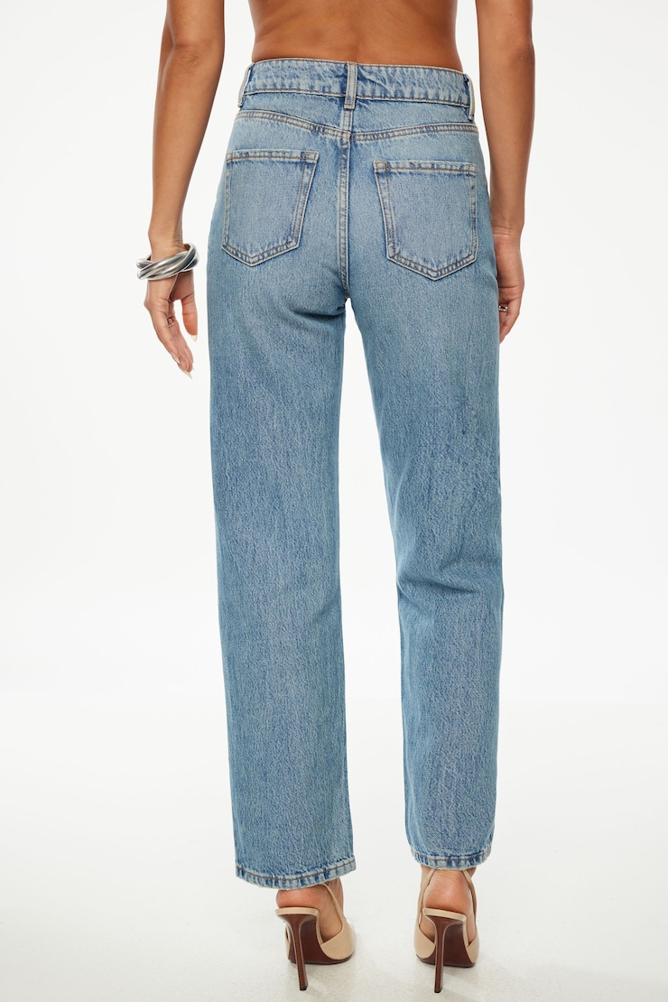 Justina Straight Leg Jeans Medium Indigo/Cliffside large