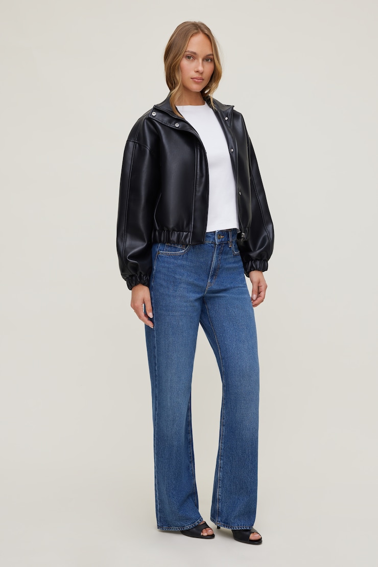 Heidi High Rise Wide Leg Jeans Medium Indigo / Aspen large