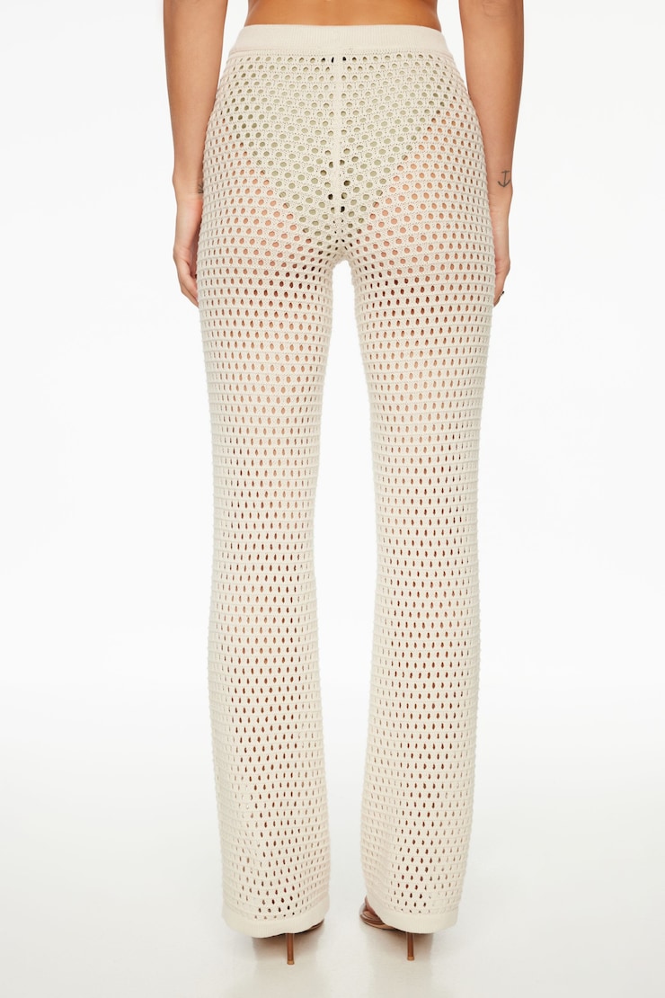 Sheer Crochet Pants Polished Pearl Off-White large