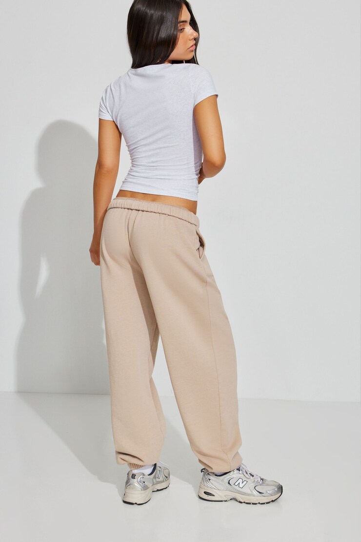 UltraFleece Boyfriend Sweatpants, Goat Brown, large
