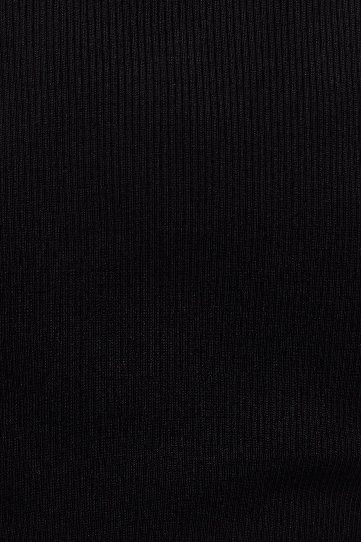 Bare V Neck Vest, Jet Black, large