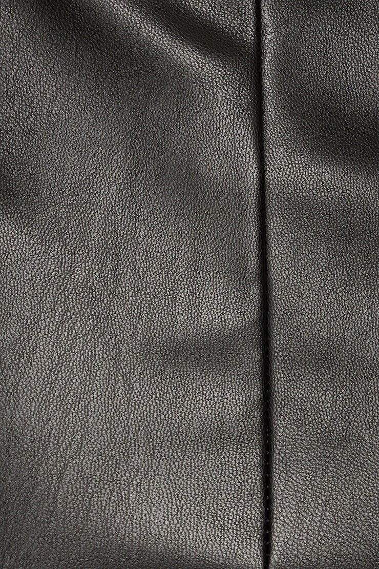 Arya Faux Leather Maxi Skirt Jet Black  large