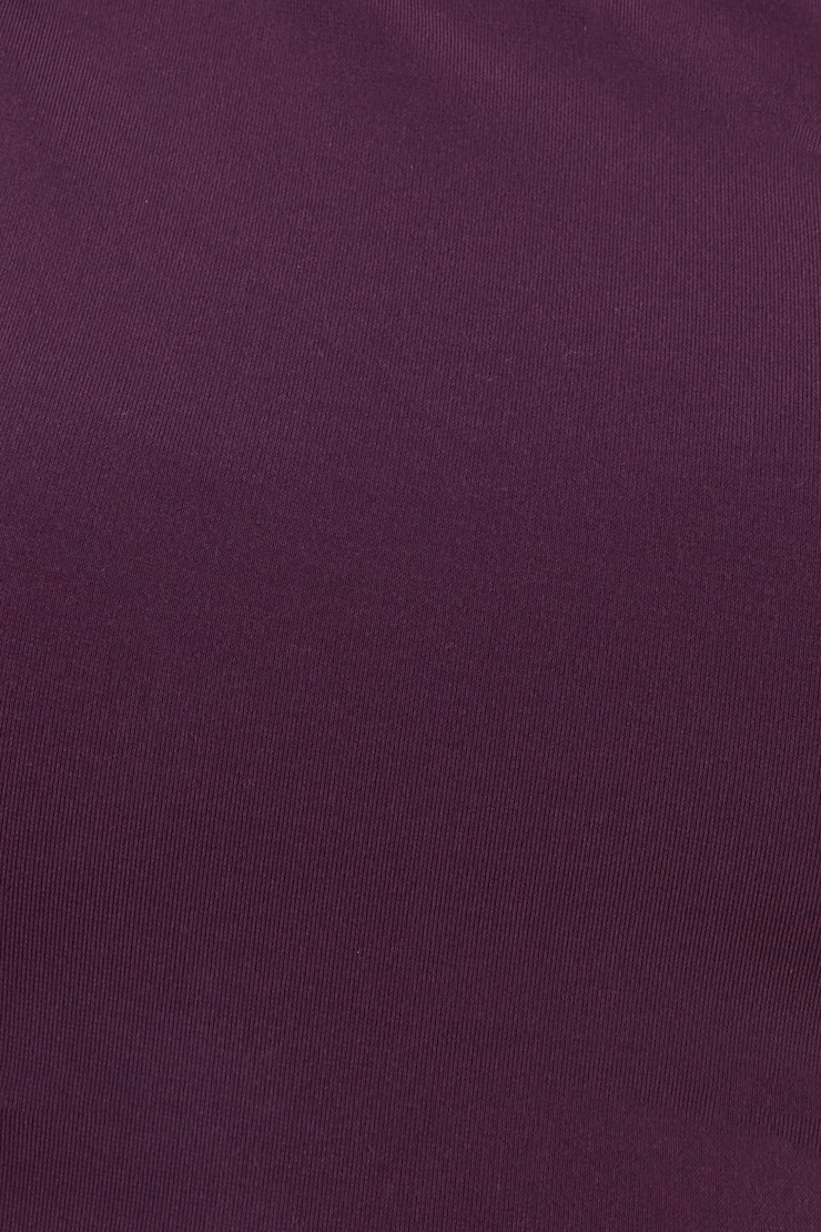 Robe maxi diaphane sculptante Prune profonde large