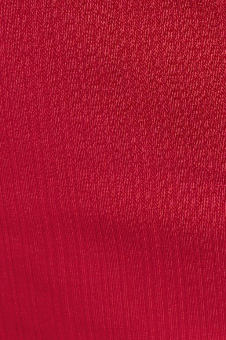 Ribbed Tank Top, Chili Pepper Red, large