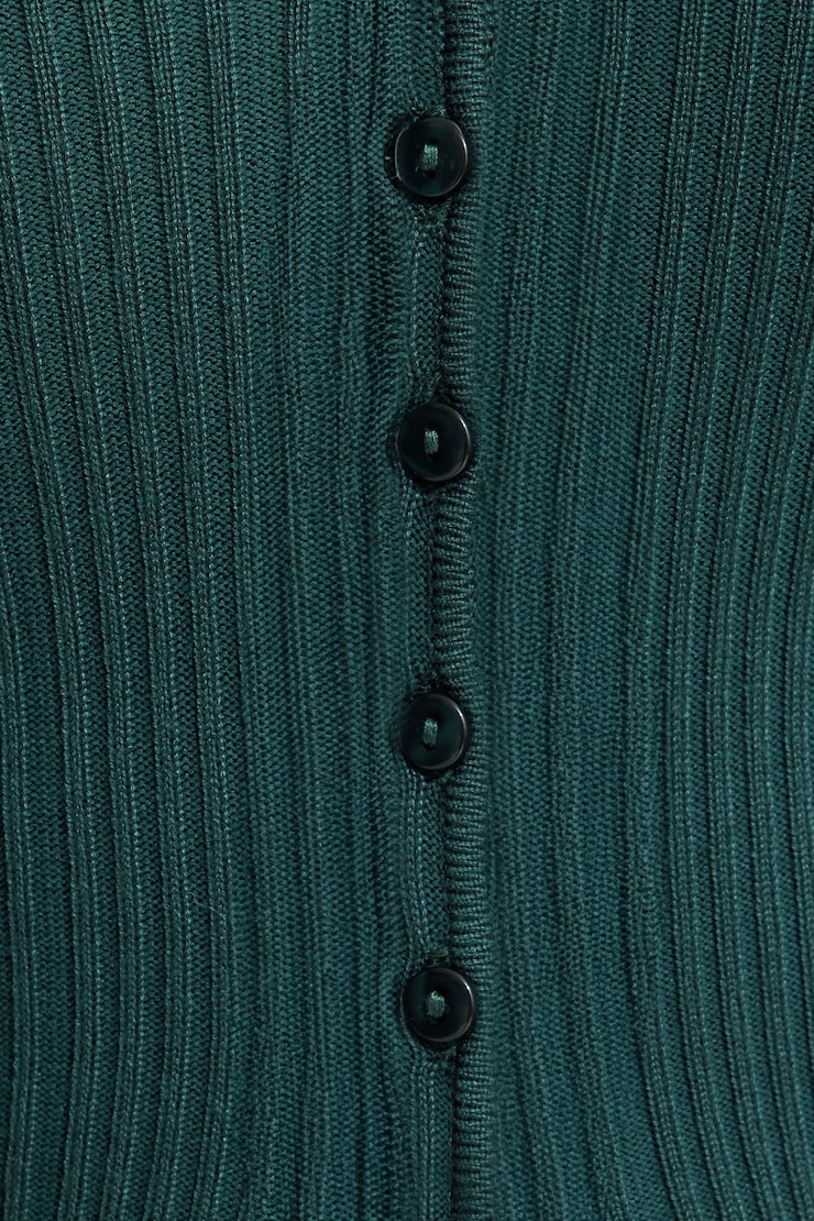 Ribbed Flyaway Cardigan