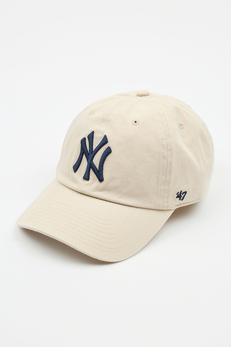 47 BRAND Clean Up Cap  - NY, Bone/Navy , large