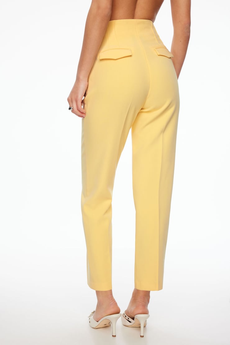 Kendall Slim Side Zip Pants Golden Haze Yellow large