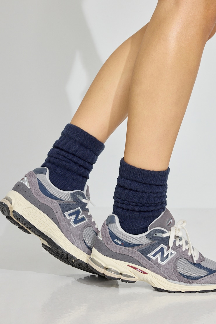 Scrunch Cloud Sock, Mariana Blue, large