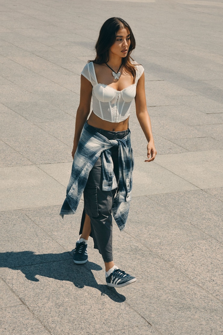 Kai Cargo Skirt, Forged Iron Grey, large