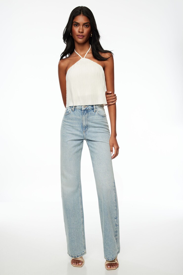 Heidi Wide Leg Jeans Medium Indigo/Eternal Blue large