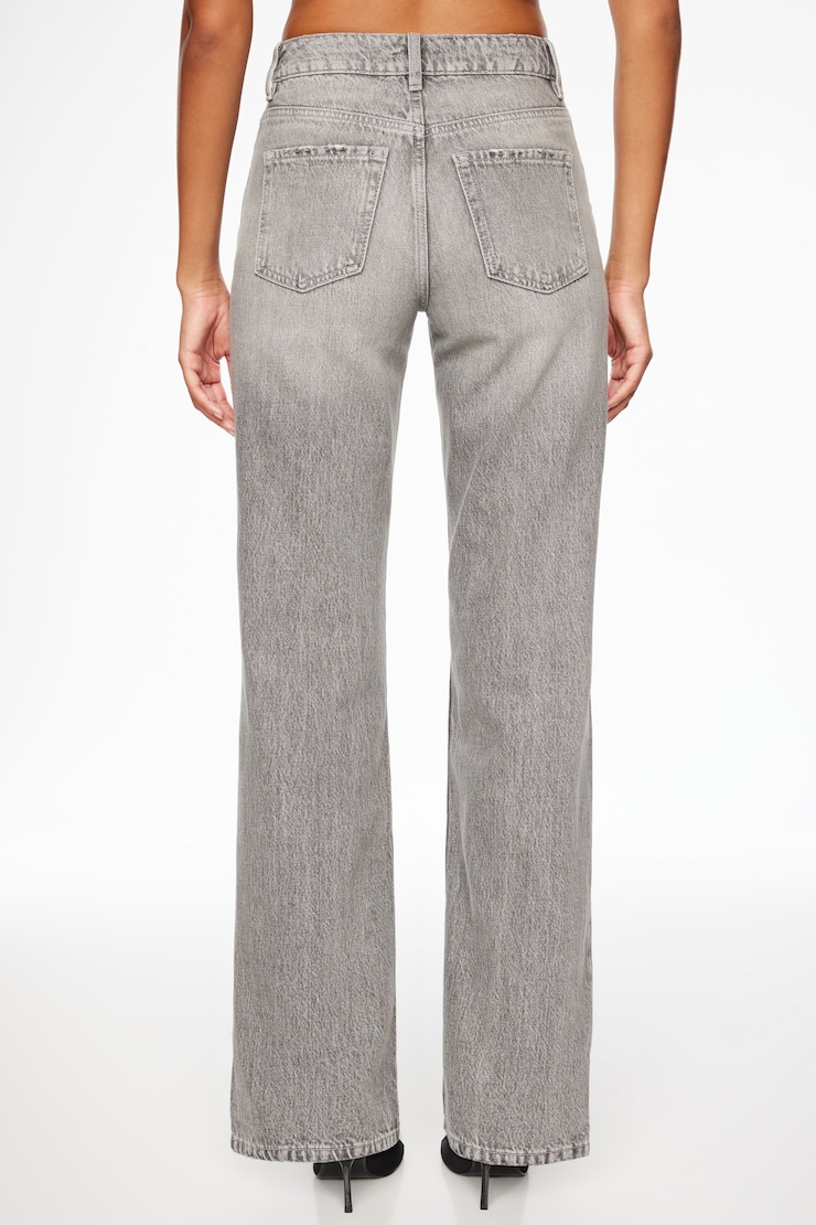 Heidi Wide Leg Jeans Black Medium Light large