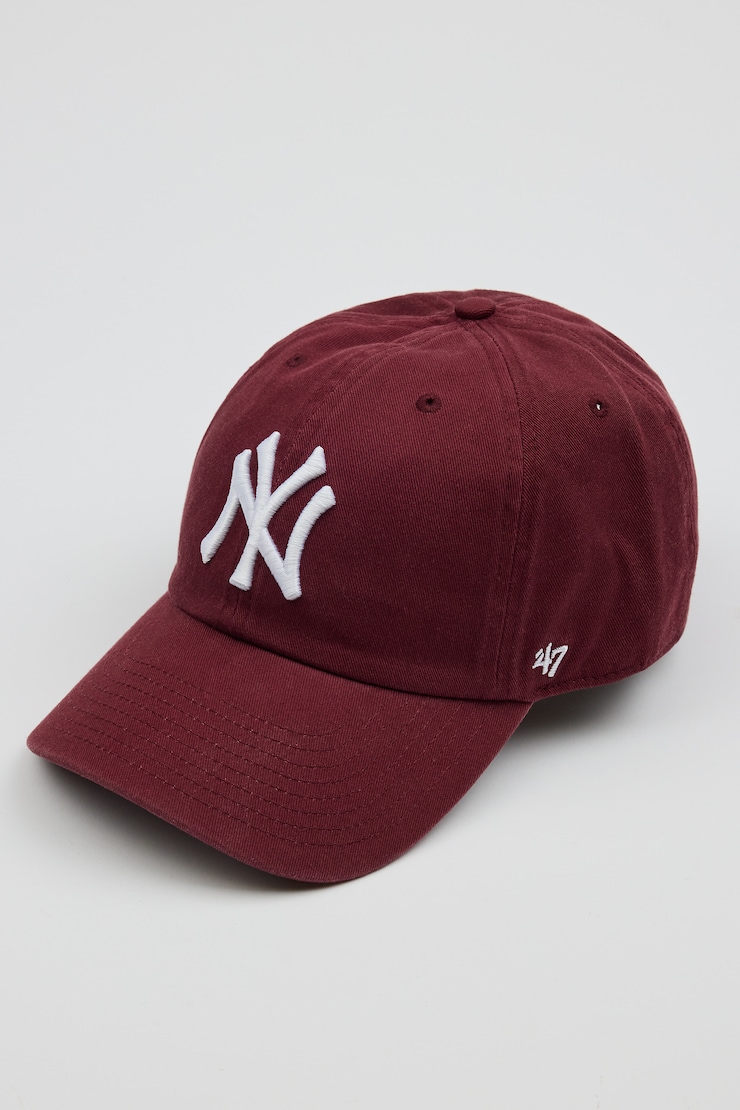 47 BRAND Clean Up Cap  - NY, Fig Fantasy Maroon/White, large