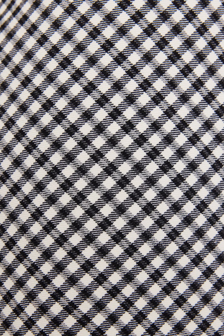 Morgan A-Line Skirt, Black/White Gingham, large