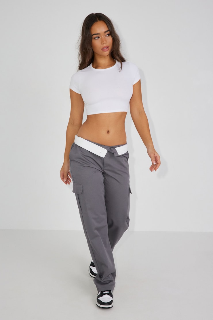 Cage Back Stormi Tee, Bright White, large