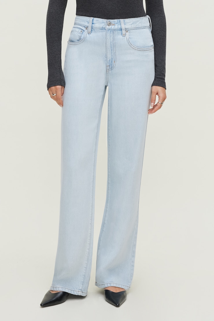 Heidi High Rise Wide Leg Tencel™ Jeans Light Indigo / Terence Blue large
