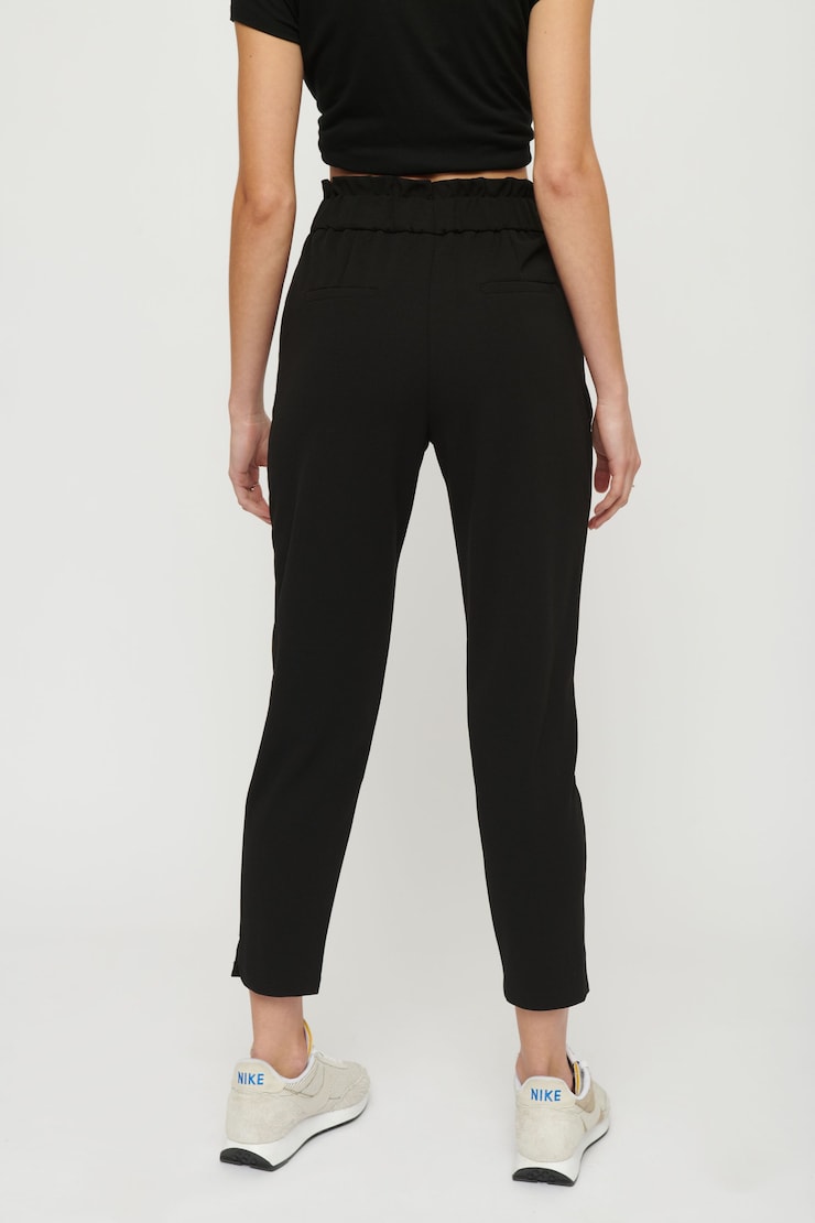 Cindy Paperbag Cigarette Pant  Jet Black large