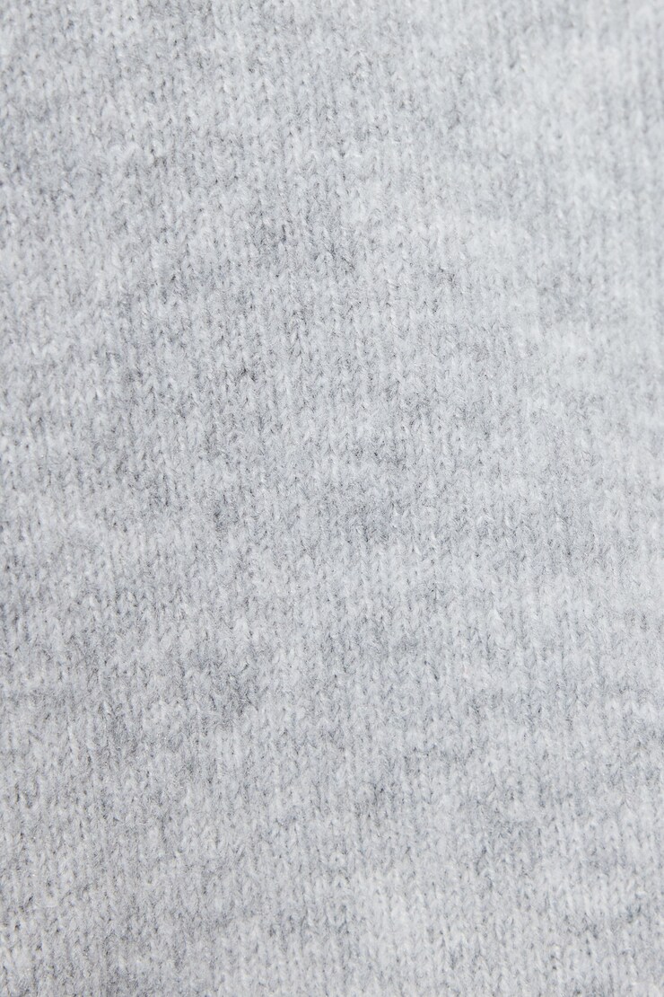 Haut à capuchon super luxueux, Mélange gris pâle, large
