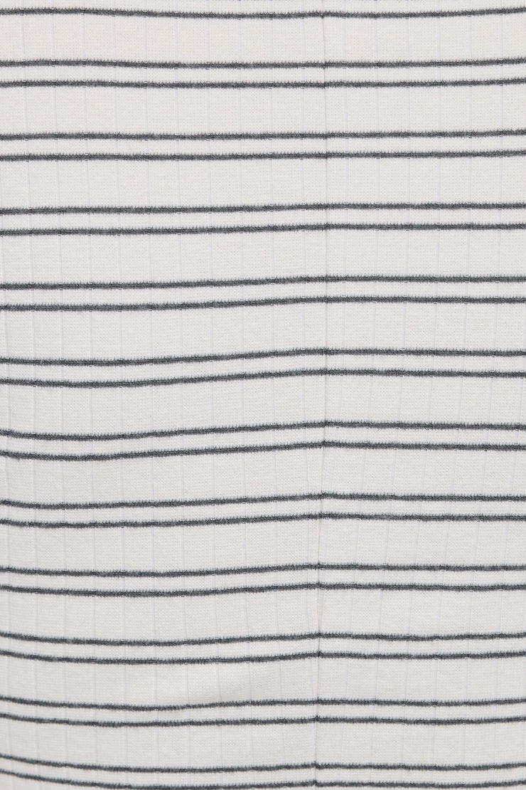 Ribbed Romper, White/Grey Stripes, large