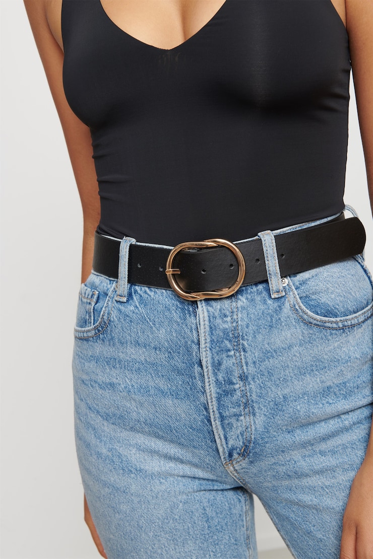 Ceinture avec boucle ovale